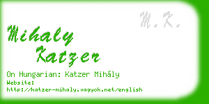 mihaly katzer business card